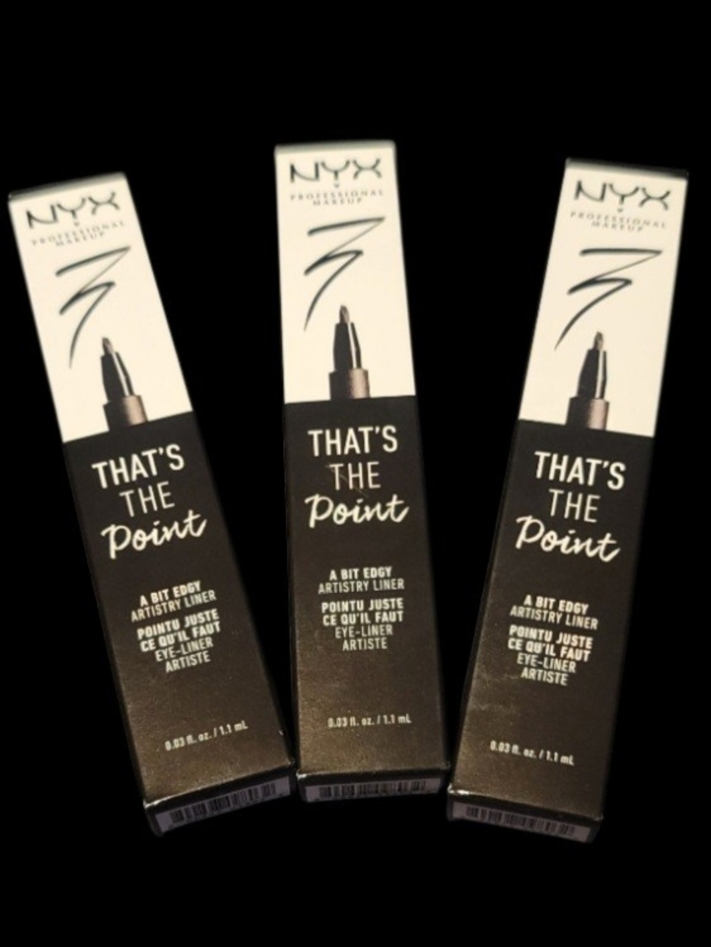 NYX That’s The Point Artistry Liner - Black (3 Pack)